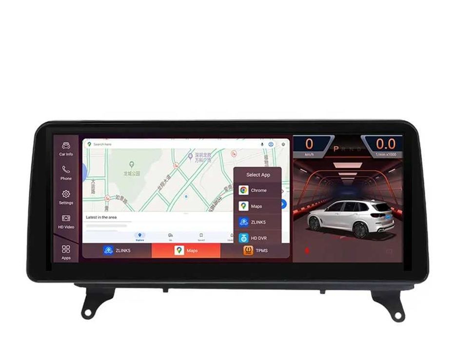 Штатна магнітола  BMW X5/X6 E70/E71/E72 CCC/CIC 8+128 екран 12.3 з 360