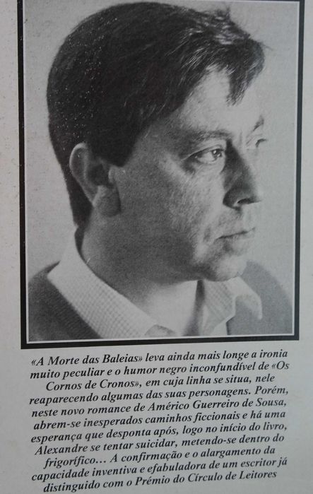 A Morte das Baleias de Américo Guerreiro de Sousa - 1º Edição 1988