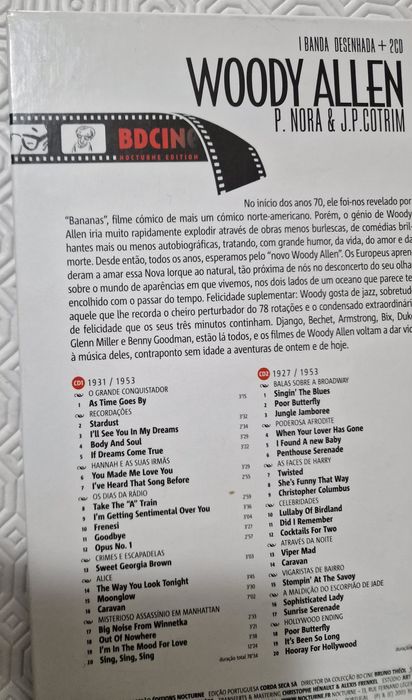 Woody Allen banda desenhada e 2 Cd