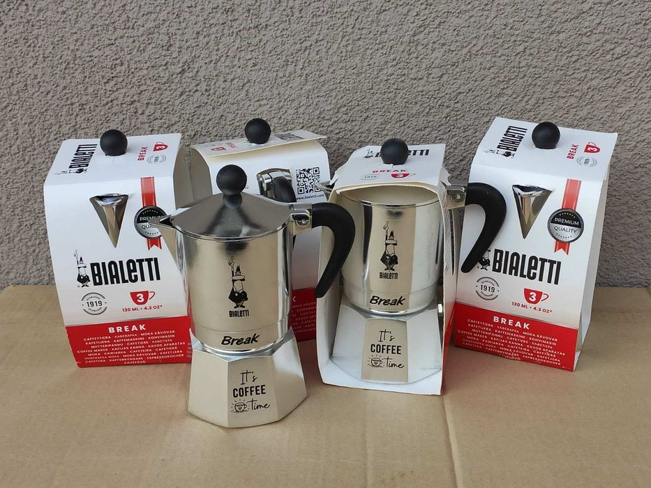 Bialetti Break Rainbow гейзерная кавоварка кофеварка на 3 чашки 130 мл