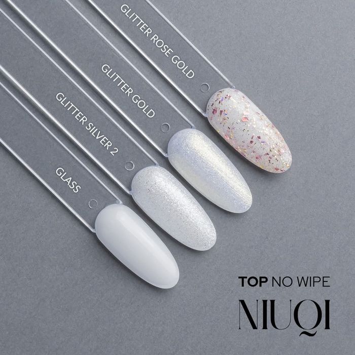 NIUQI Top GLITTER super Top hybrydowy nowy 5ml