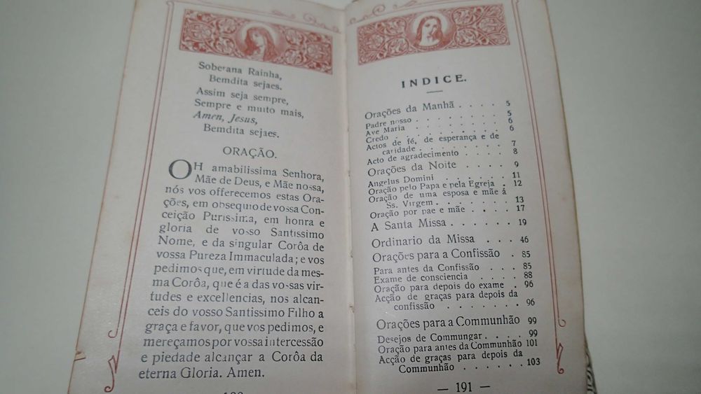 Pequeno livro antigo religioso "O Meu Guia"