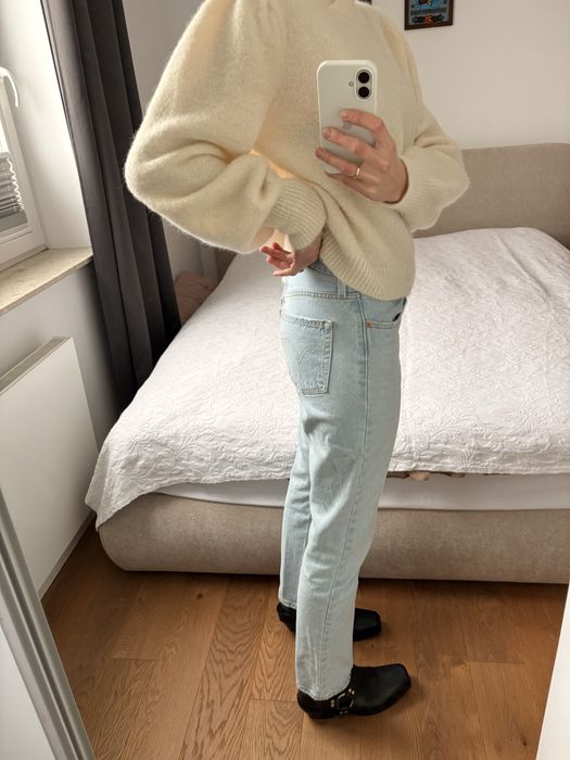 Levi’s 501 skinny niebieskie levis dżinsy