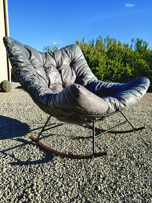 FOTEL BUJANY szary do domu / na ogród