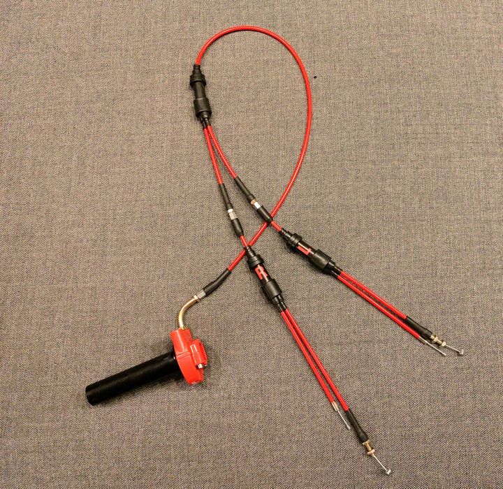 Трос газа+ ручка короткоходна Domino до карбюратор PZ30 МТ Днепр Урал