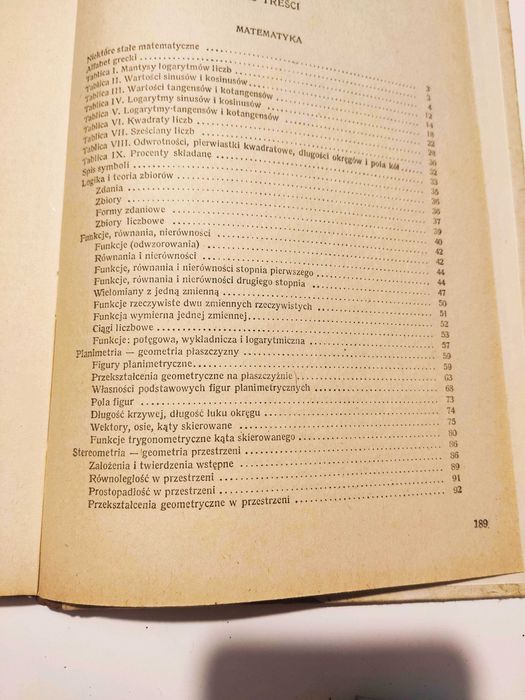 Tablice matematyczne fizyczne chemiczne i astronomiczne 1974