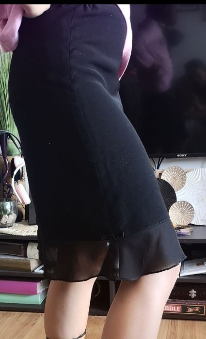Spódniczka czarna galowa dla dziewczynki rozmiar 146 cm