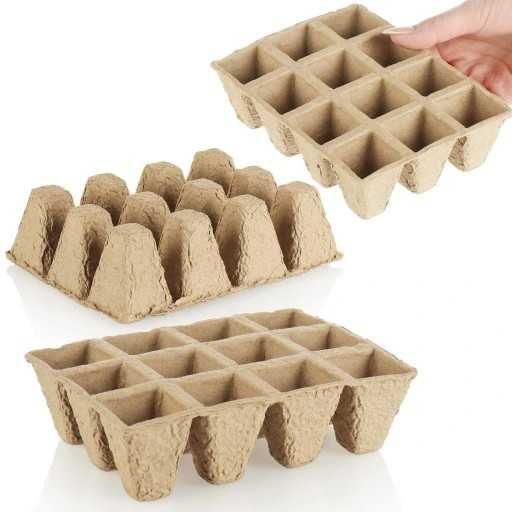 Doniczki torfowe na rozsady sadzonki 16 op. po 24 paletki