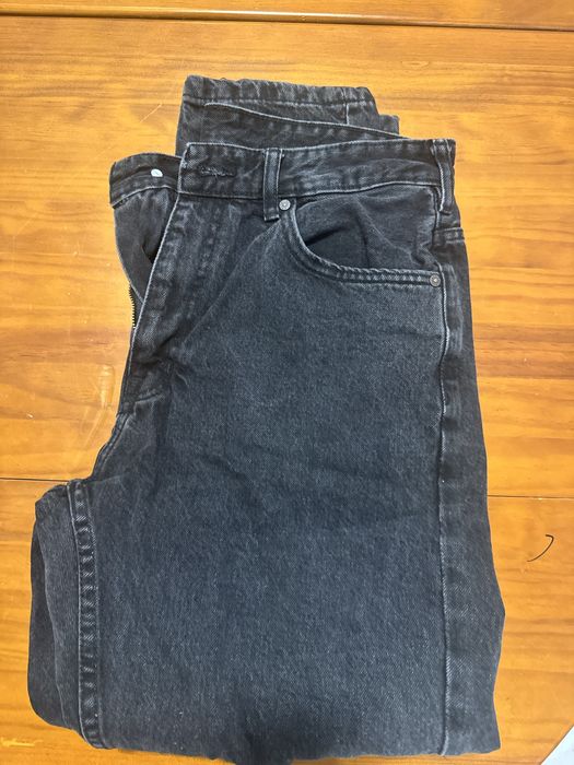 Calças pretas pull & bear standart fit,42