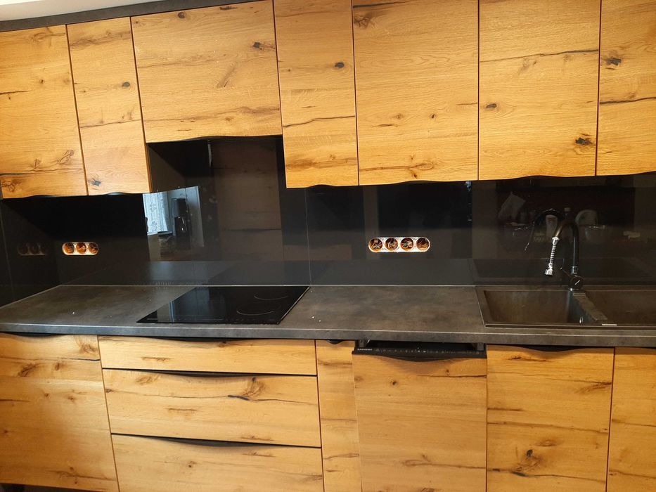 Panel szklany do kuchni, lakobel, lustro