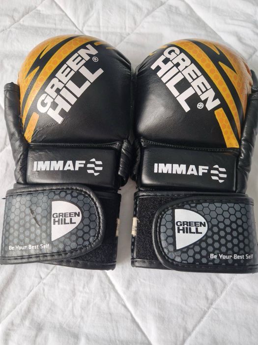 ОПИСАНИЕ!!! Перчатки для ММА green hill immaf