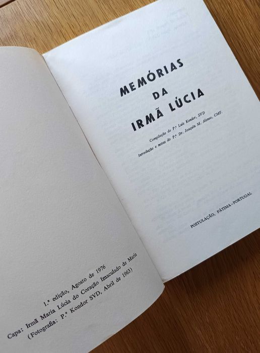 Memórias da Irmã Lúcia (1ª Edição 1976 / portes incluídos)