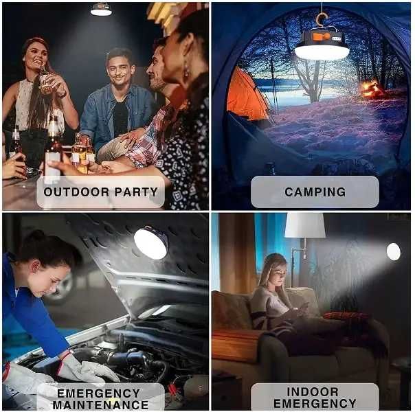 Акумуляторний ліхтар MOS-14 з Power Bank (Оригінал)