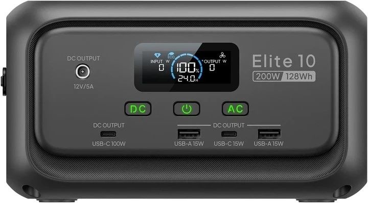 Зарядна станція Bluetti Elite 10 200W 128Wh LiFePO4 (P-EL10-EU-GY-BL-0
