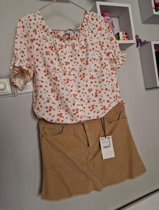 Вельветова спідниця, юбка Zara 13-14 р.