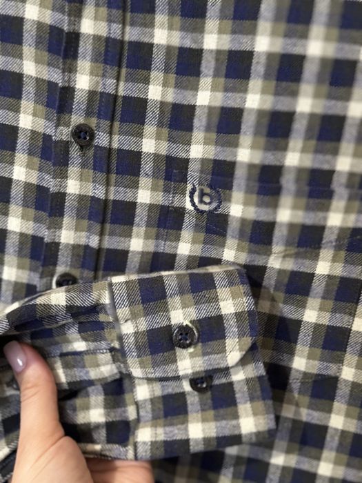 Чоловіча фланелева сорочка в клітинку Bugatti L-XL