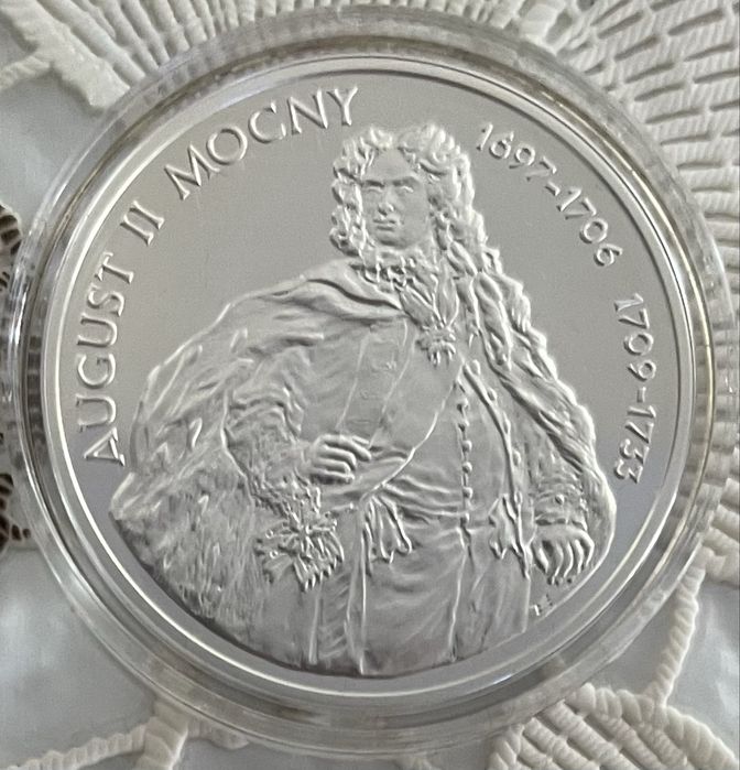 10 zł August II Mocny - półpostać 2005