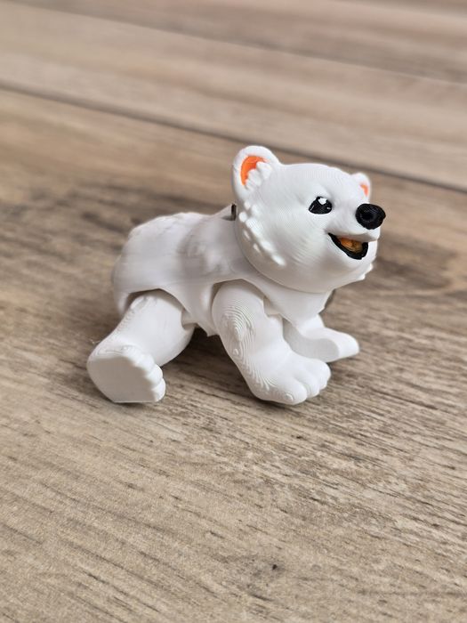 Breloczek Misia Polarnego 3d - Brelok Druk3d fidget Keychain mixGadzet