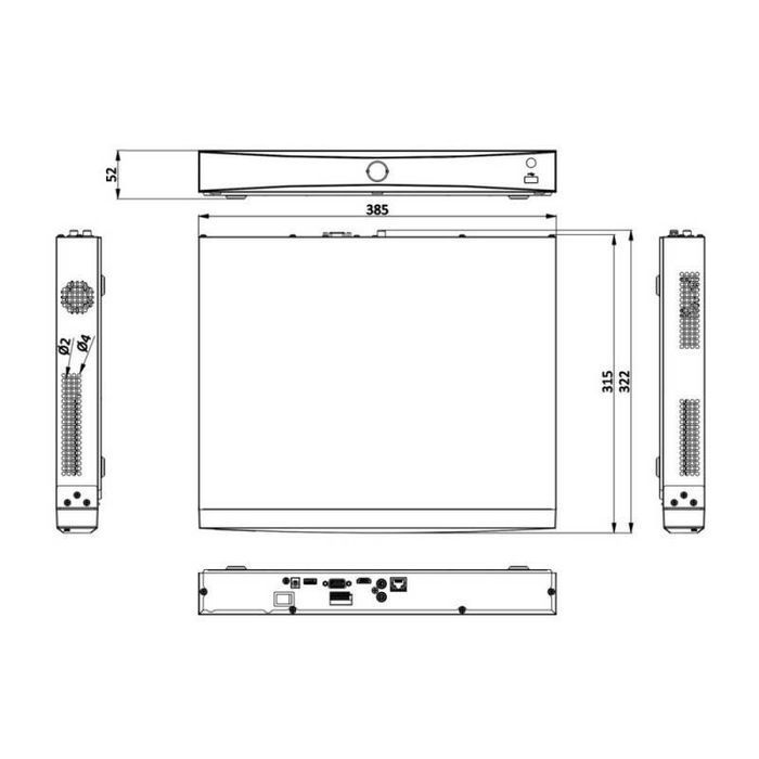 DS-7616NXI-K2(D) Hikvision rejestrator IP 16 kanałów 4K AcuSense AI