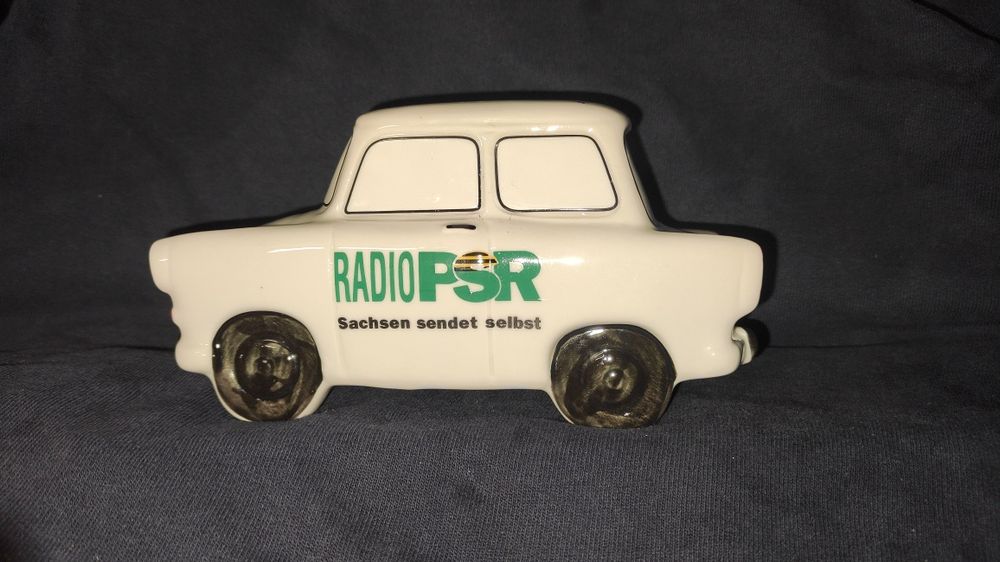Porcelanowy Trabant PSR, Trabi PSR, skarbonka