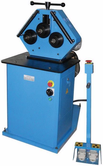 Curvadora eléctrica com três rolos para dobrar tubos