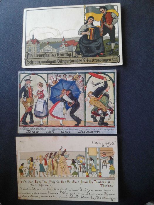 Postais antigos - Fins século  19 / início  século  20