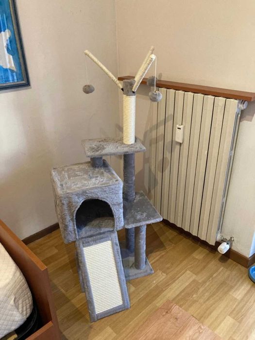 Drapak legowisko domek wysoki dla kota słupek do drapania NOWY 118 cm