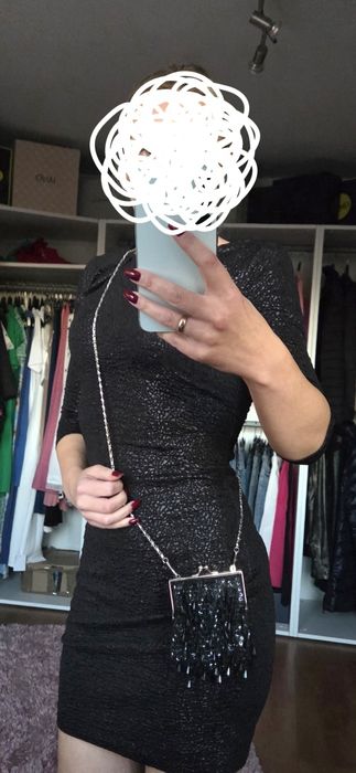 Mała eleganckie torebka na łańcuszku