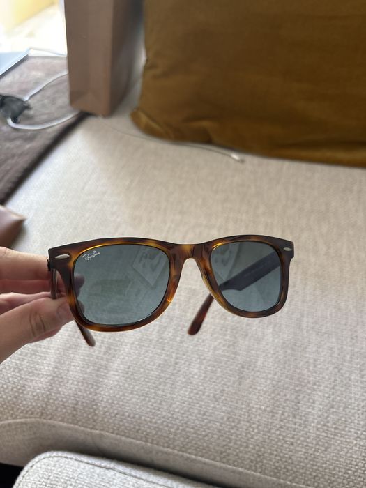 Ray Ban Wayfarer (Castanho tartaruga c/ lente azul clara)
