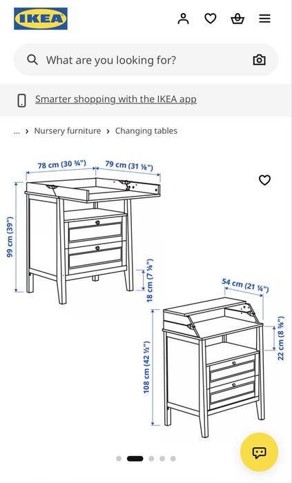 Armário muda fraldas Sundvik IKEA