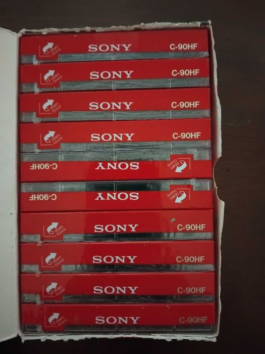 Kasety magnetofonowe. Zestaw 60 sztuk NOS oryginalne zafoliowane. Sony Grundig