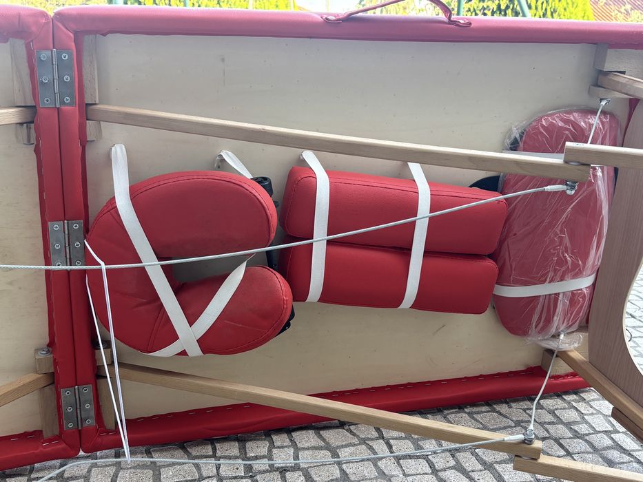 Marquesa de Massagem Quirumed Dobrável c/ Encosto + Acessórios