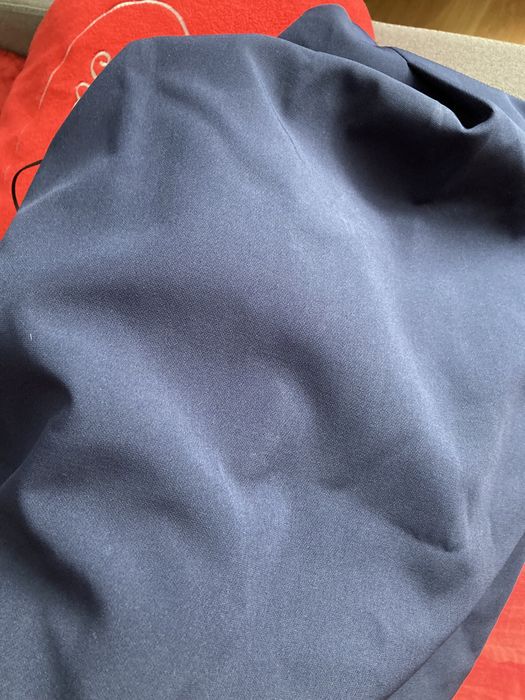 Granatowa sukienka z dlugim rękawem r 46