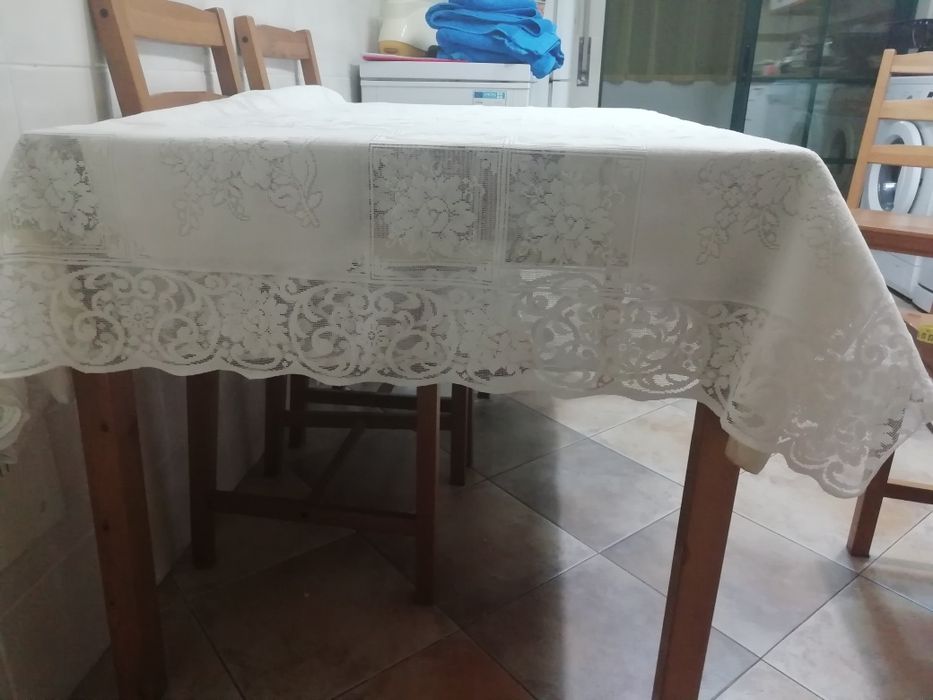 Toalha mesa em renda