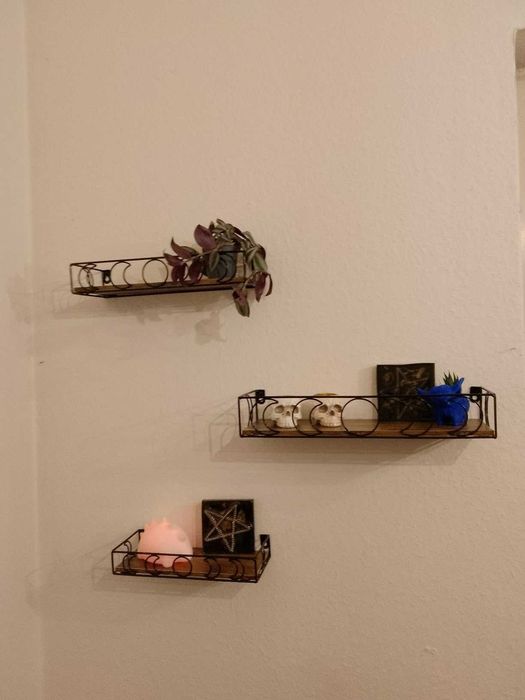 Dekoracja ścienna kwietnik wzór loftowy ażurowy 4 sztuki