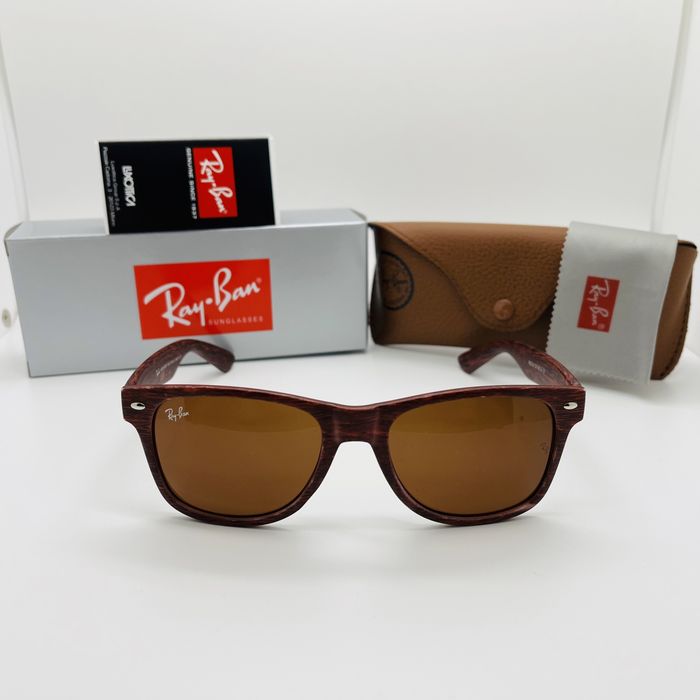 Солнцезащитные очки Ray Ban Wayfarer 2140 Print Brown|Brown