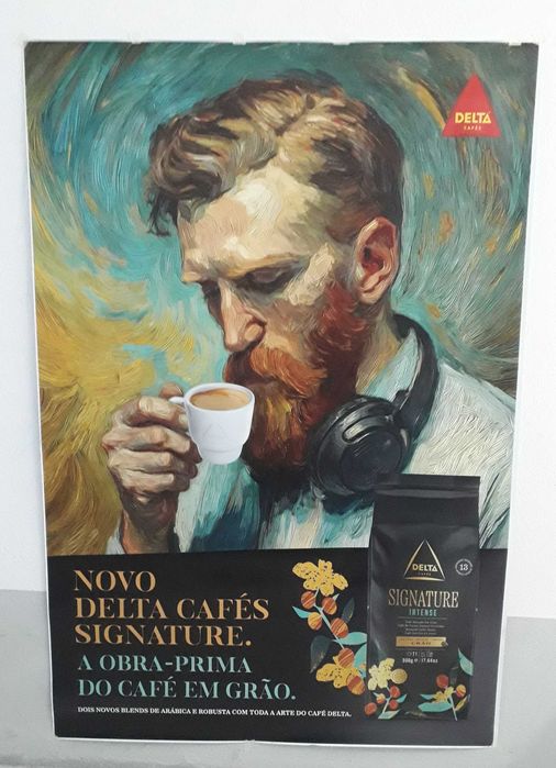 Cartaz  inspirado em Vincent van Gogh.