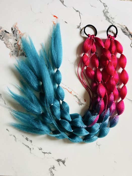 Две косы канекалоны длина 65 см, НОВЫЕ