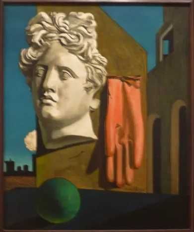 Reprodução em ÓLEO sobre TELA de uma Obra de Giorgio Chirico "Canção de Amor"