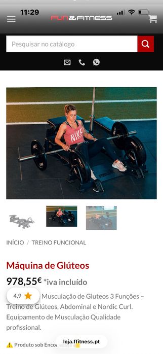 Máquina de Gluteo - Profissional (Azafit)