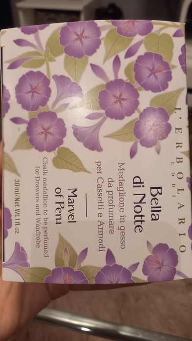 L'Erbolario Bella di Notte medalion do perfumowania szuflad szaf włosk
