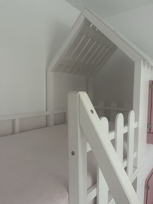 Łóżko pietrowe, domek, dla dziewczynki