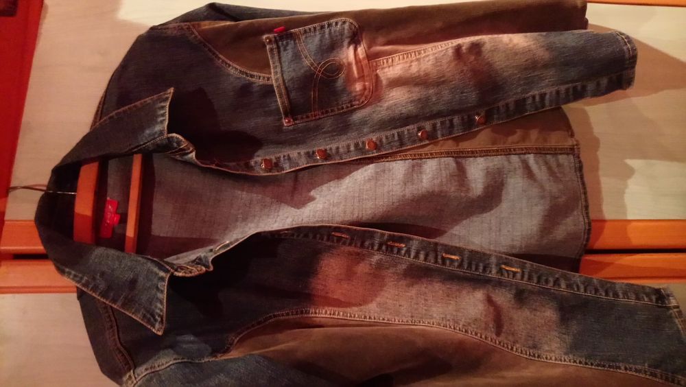 Katana jeansowa swietna na chlodniejsze dni .