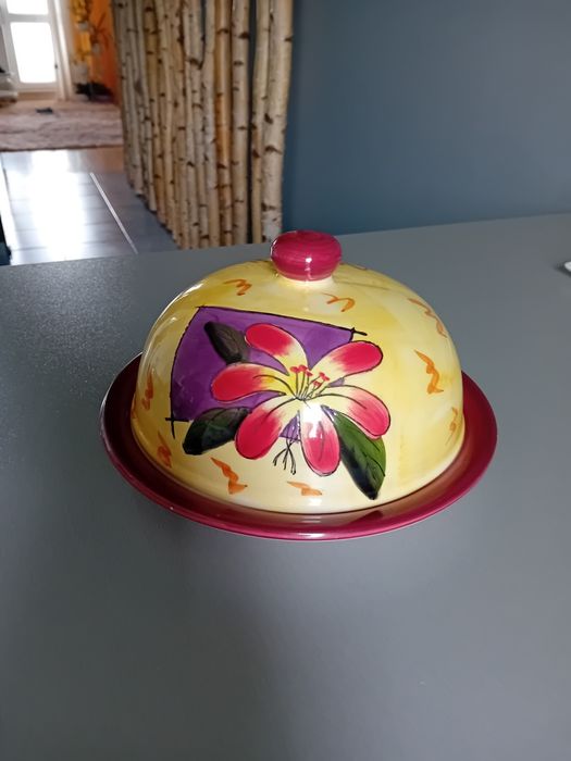 Połmisek talerz z przykryciem porcelana