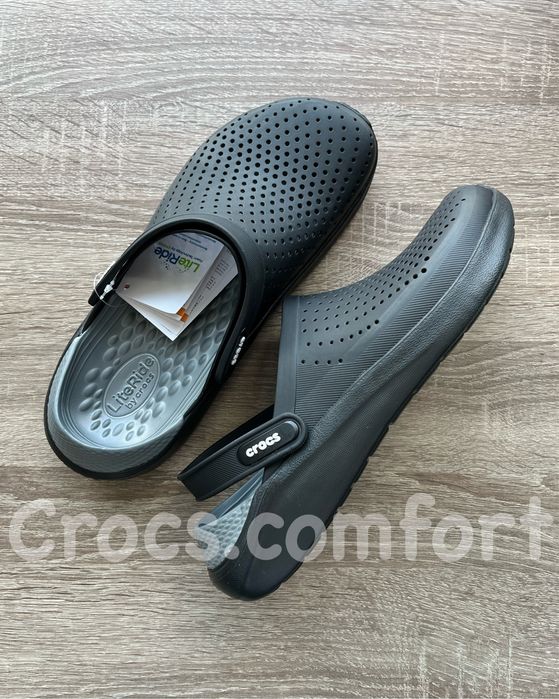 Крокси чорні crocs LiteRide чоловічі і жіночі , лайтрайд