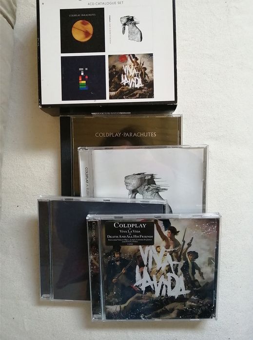 Caixa  com 4 CDs edição limitada Coldplay