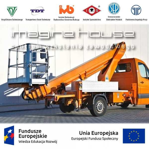 Kurs operator wózki widłowe ładowarki żurawie HDS zwyżki pilarki, dźwi