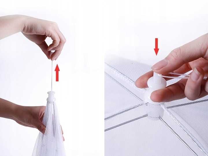 MOSKITIERA Osłona Siatka OCHRONNA na Żywność OWOCE przed OWADAMI 40 cm