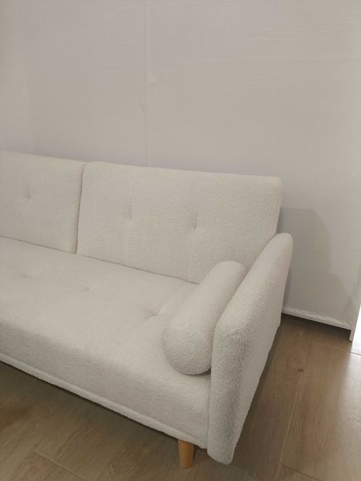 Sofá reclinável de 3 lugares em Chenille Jehrd