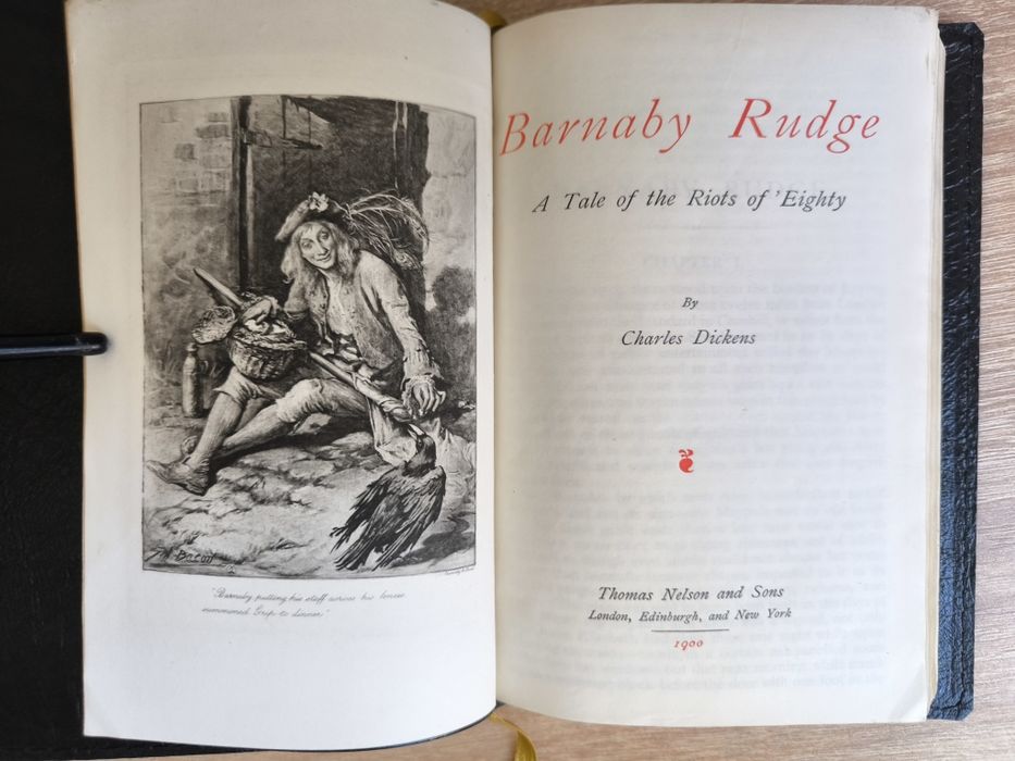 Антикварна книга 1900р. Чарльз Діккенс (Charles Dickens) Барнабі Радж "Повість про бунти вісімдесятих" Англійською мовою
